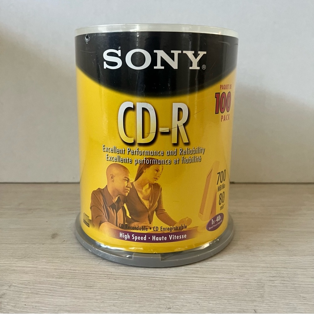 SONY CD-R 700MB 100 Pack  1x - 48x High Speed Brand New Sealed